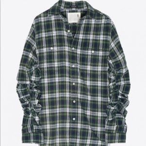 R13 Pleated Sleeve Shirt. Large. New